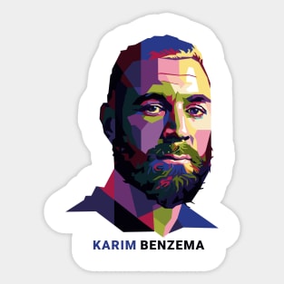 Benzema Pop Art Portrait Sticker